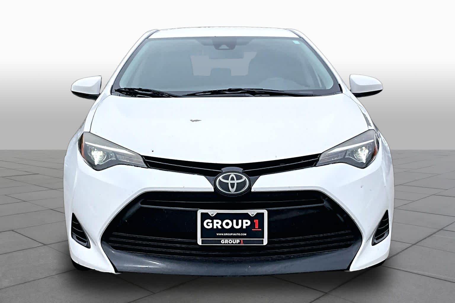 2018 Toyota Corolla LE Super White at AutoNation USA Katy