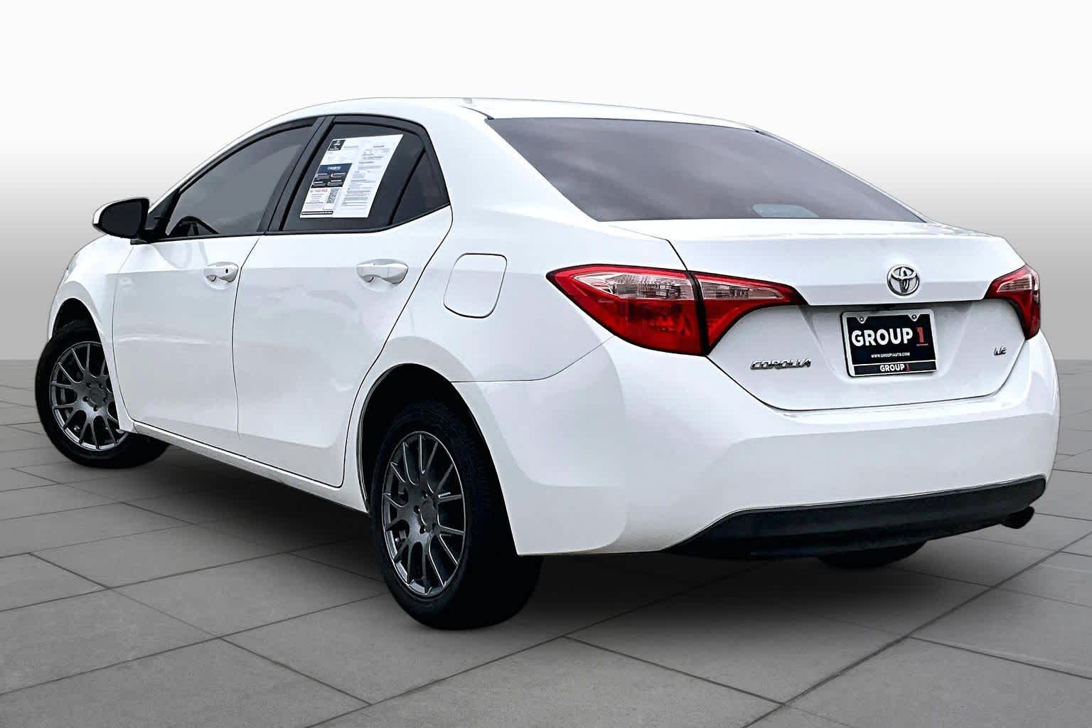 2018 Toyota Corolla LE Super White at AutoNation USA Katy