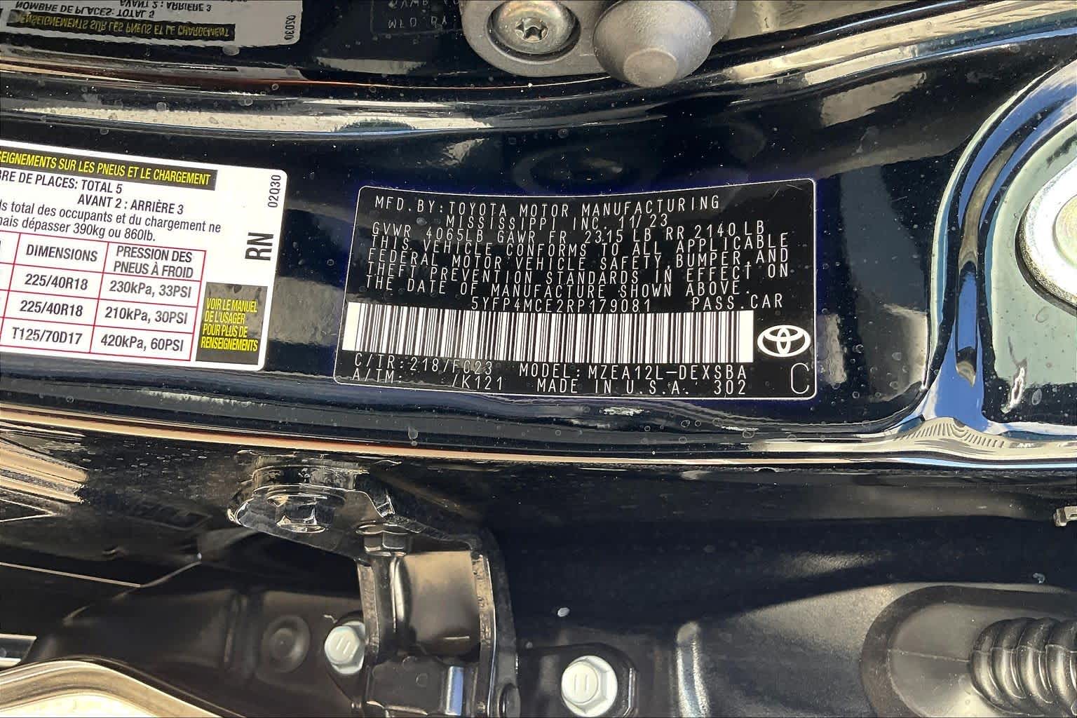 2024 Toyota Corolla SE Midnight Black Metallic at HGreg Houston