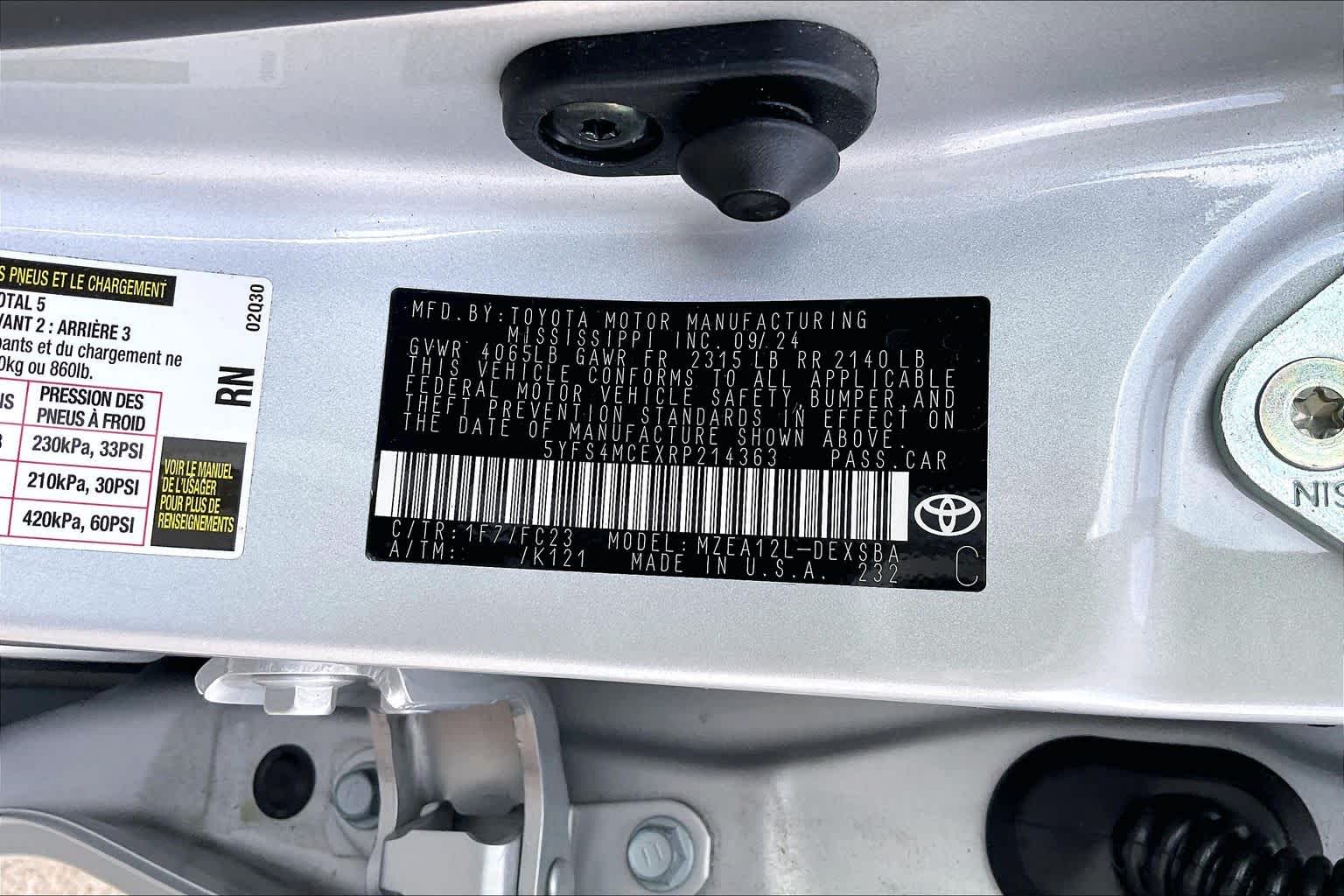 2024 Toyota Corolla SE Classic Silver Metallic at Lexus of Clear Lake