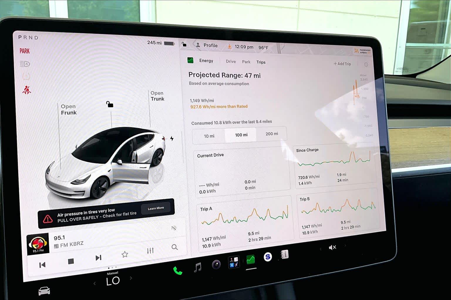 2023 Tesla Model 3  Pearl White Multi-Coat at AutoNation USA Katy