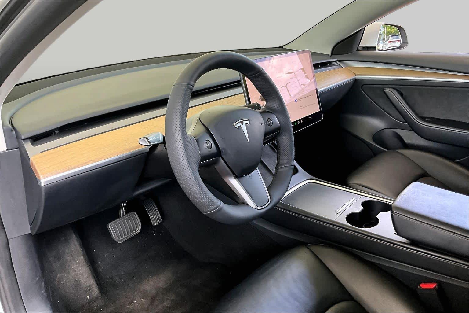 2023 Tesla Model 3  Pearl White Multi-Coat at AutoNation USA Katy
