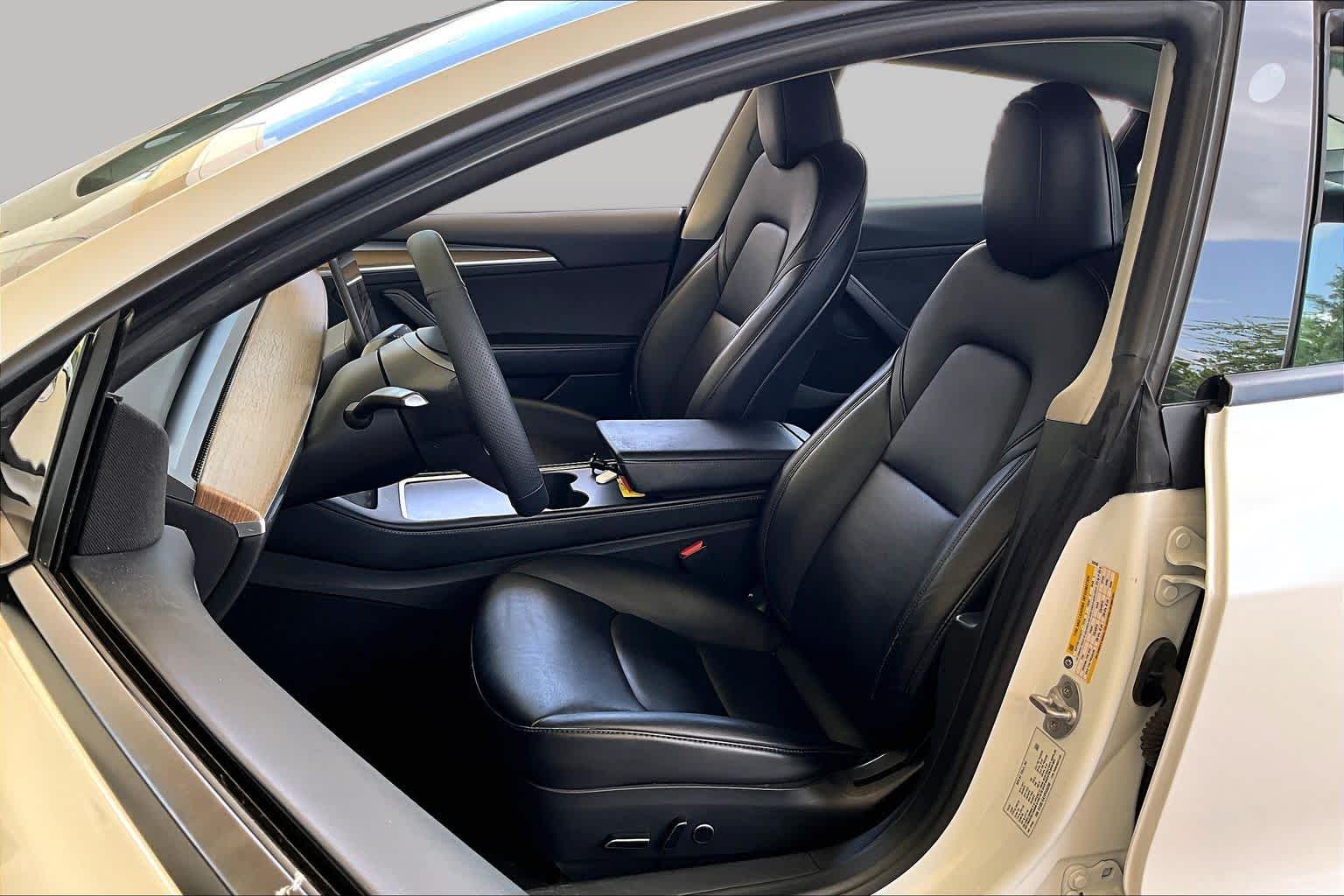 2023 Tesla Model 3  Pearl White Multi-Coat at AutoNation USA Katy