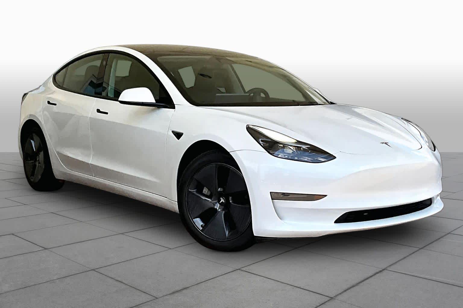 2023 Tesla Model 3  Pearl White Multi-Coat at AutoNation USA Katy