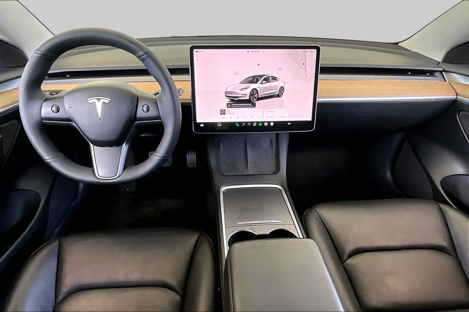 2023 Tesla Model 3  Pearl White Multi-Coat at AutoNation USA Katy