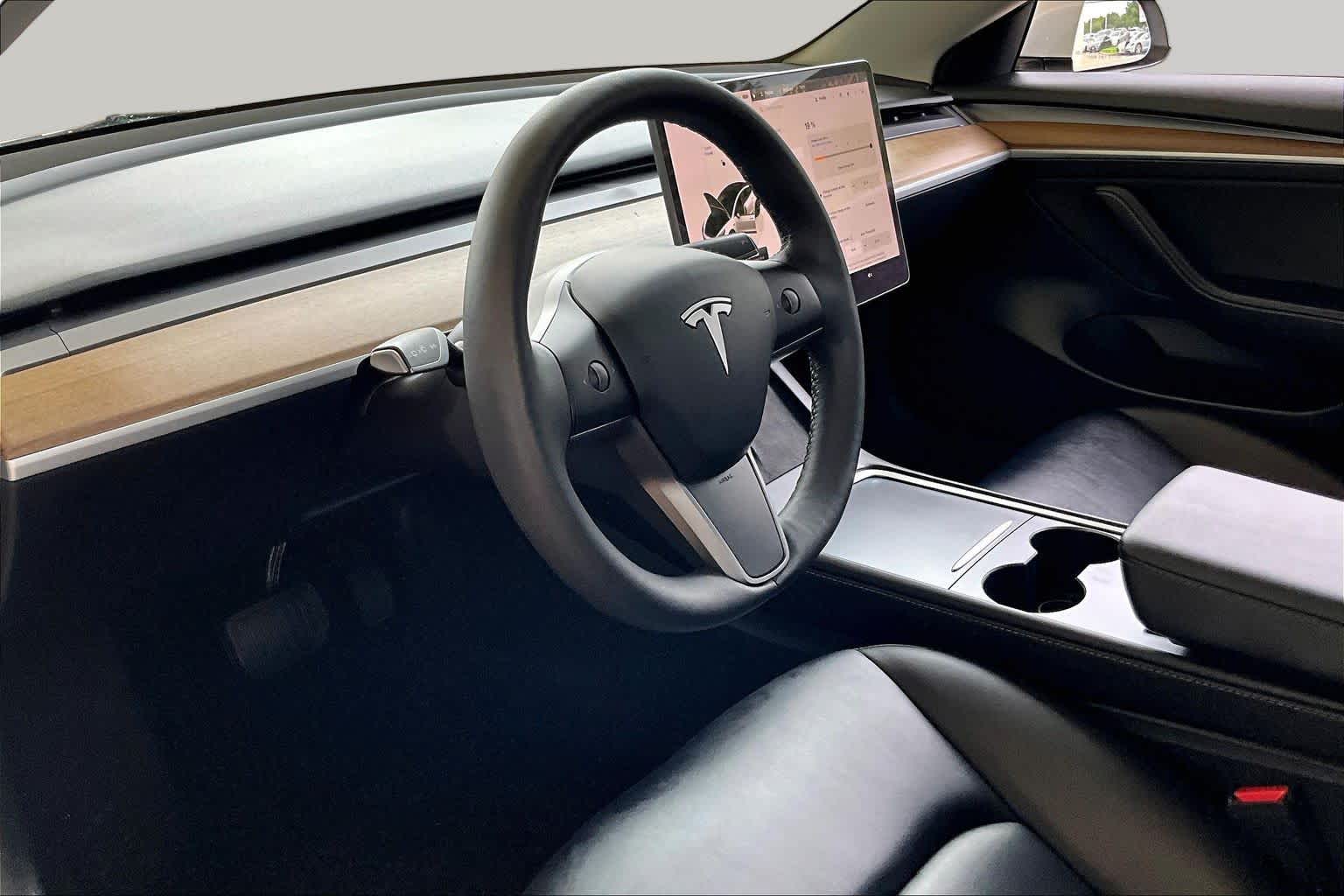 2023 Tesla Model 3  Pearl White Multi-Coat at Tomball Chrysler Dodge Jeep Ram