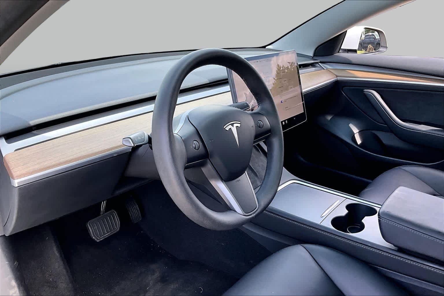 2023 Tesla Model 3  Pearl White Multi-Coat at AutoNation USA Katy