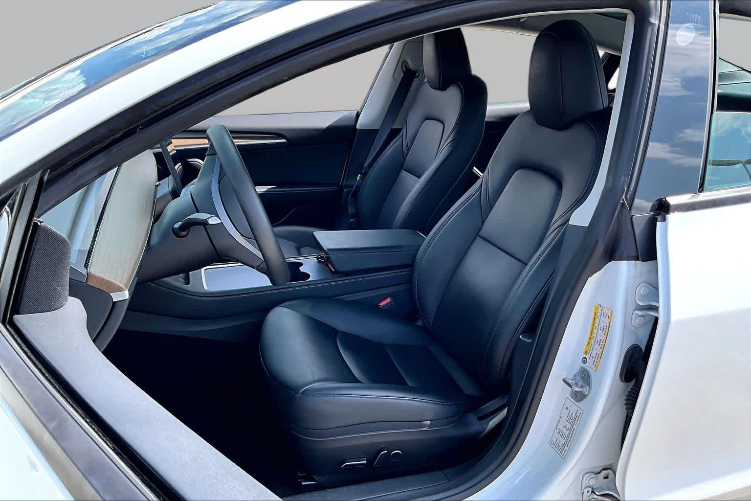 2023 Tesla Model 3  Pearl White Multi-Coat at AutoNation USA Katy