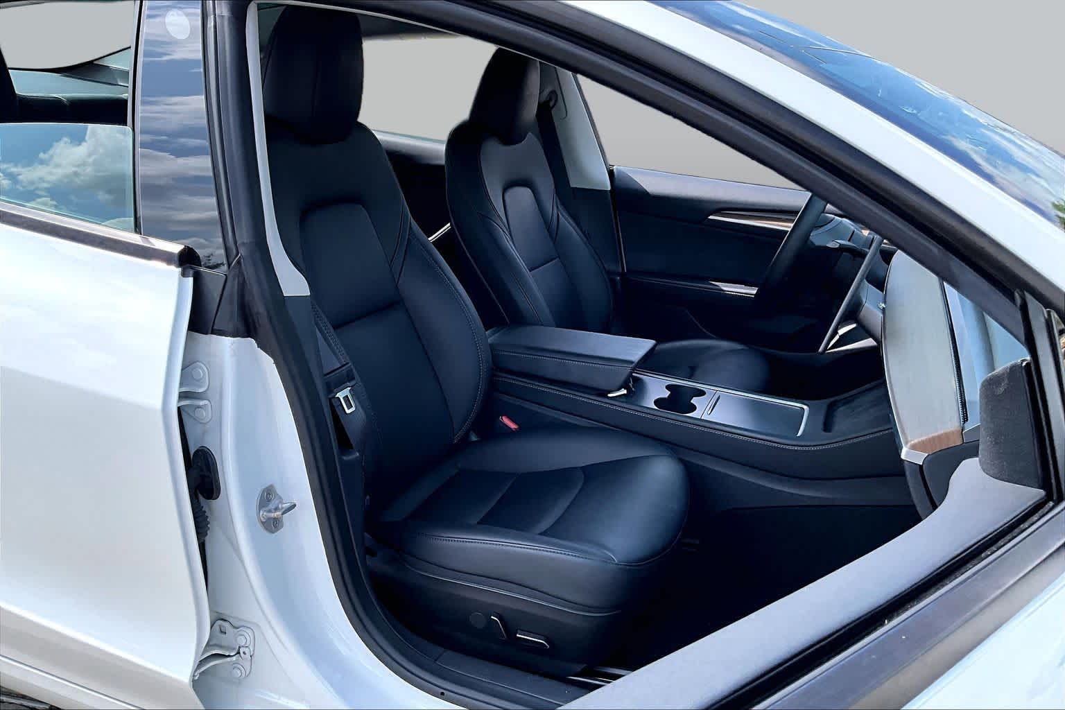 2023 Tesla Model 3  Pearl White Multi-Coat at AutoNation USA Katy