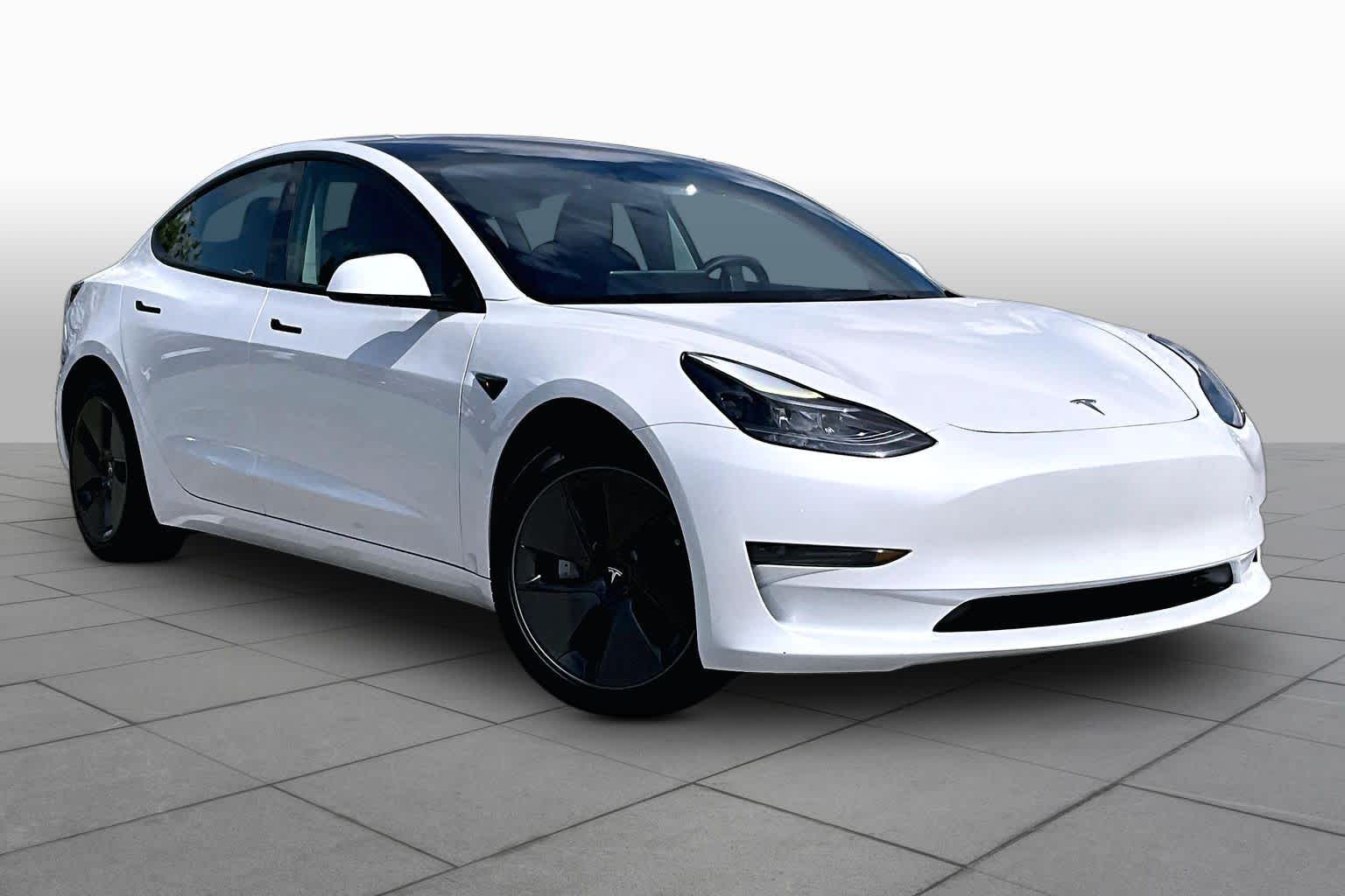 2023 Tesla Model 3  Pearl White Multi-Coat at AutoNation USA Katy
