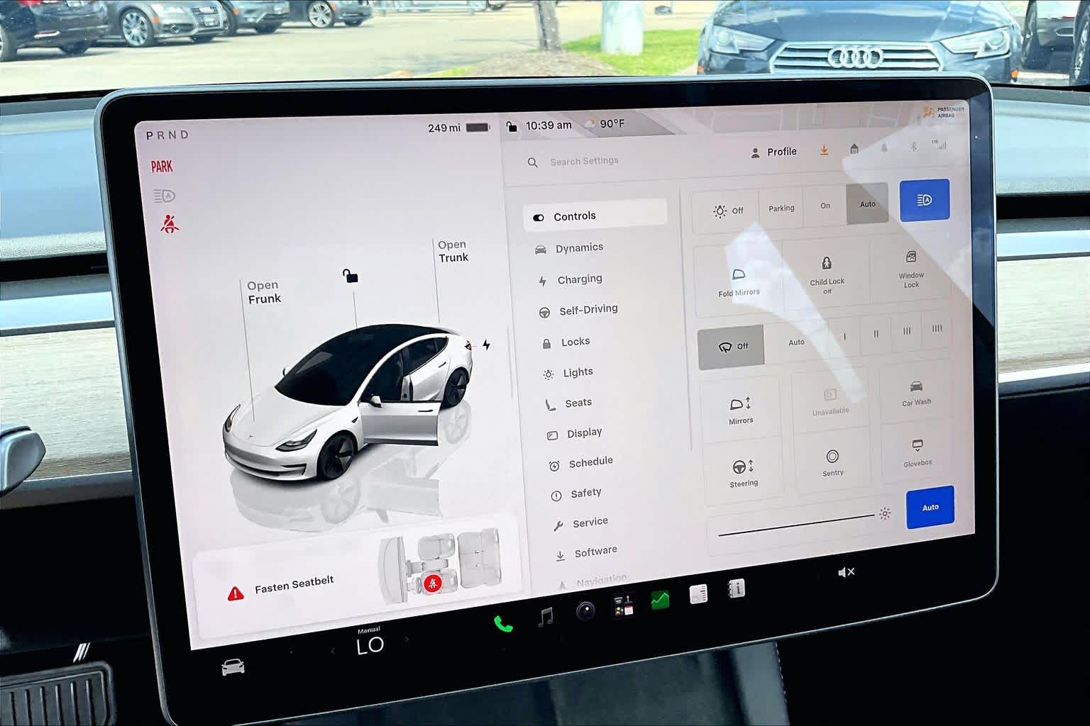 2023 Tesla Model 3  Pearl White Multi-Coat at AutoNation USA Katy