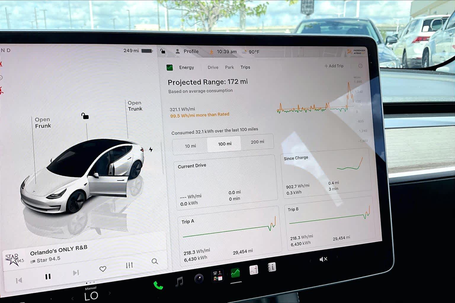 2023 Tesla Model 3  Pearl White Multi-Coat at AutoNation USA Katy
