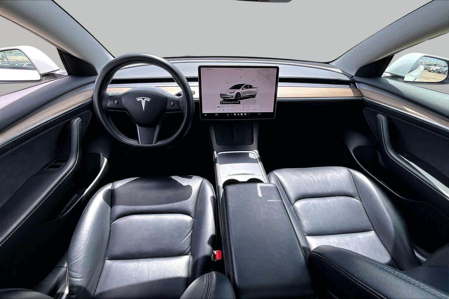 2022 Tesla Model 3  Pearl White Multi-Coat at Tomball Chrysler Dodge Jeep Ram