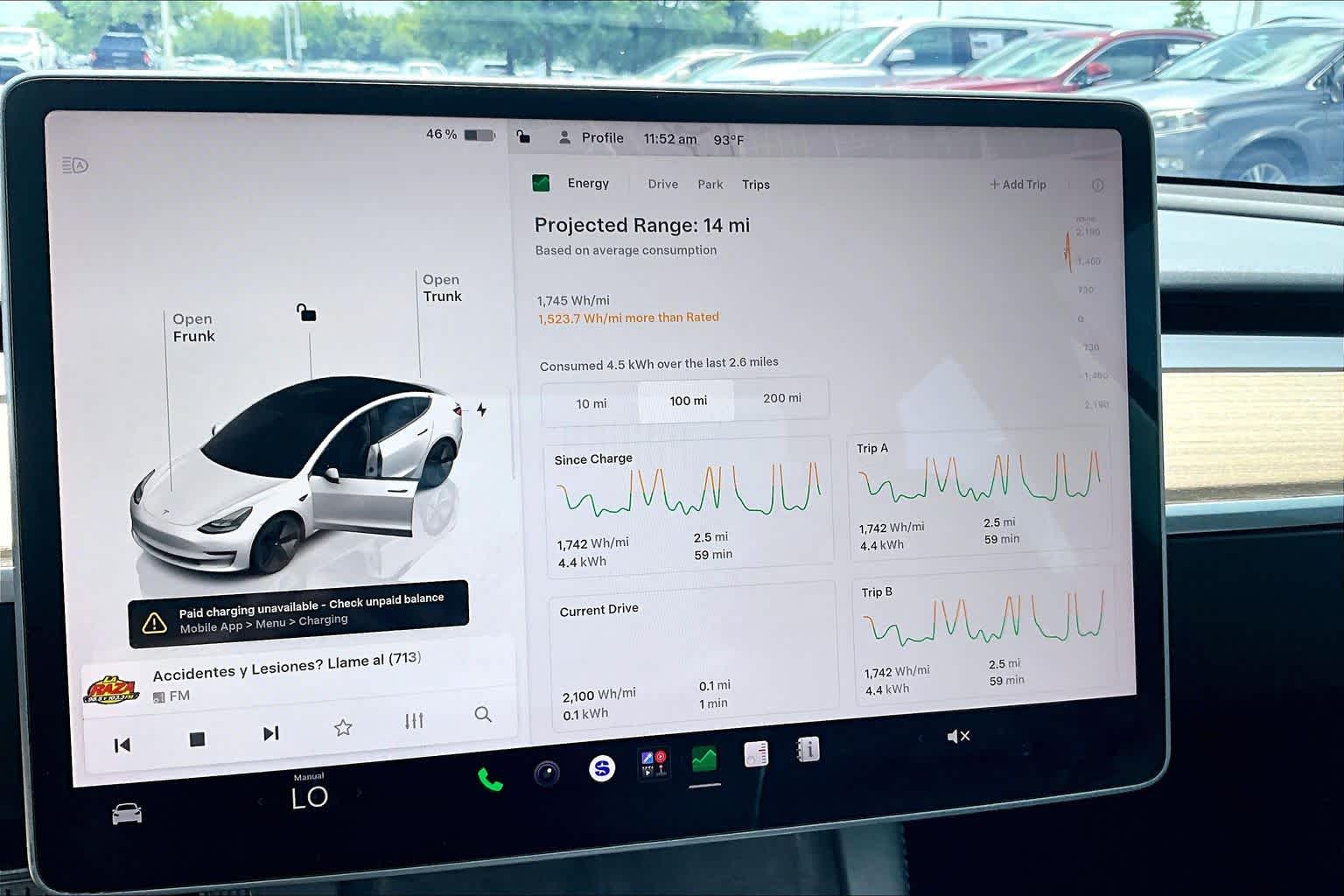 2022 Tesla Model 3  Pearl White Multi-Coat at Tomball Chrysler Dodge Jeep Ram