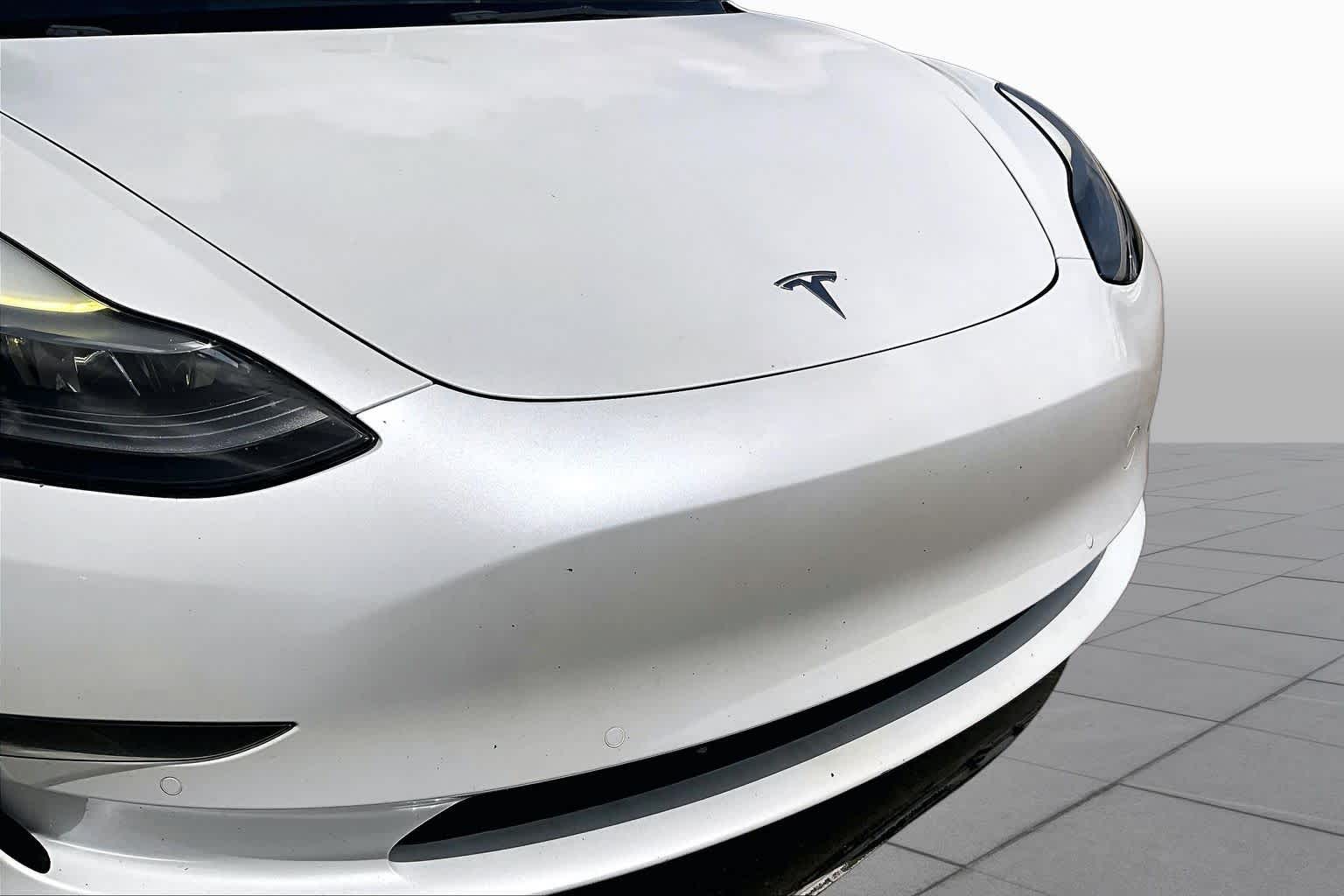 2022 Tesla Model 3  Pearl White Multi-Coat at Tomball Chrysler Dodge Jeep Ram