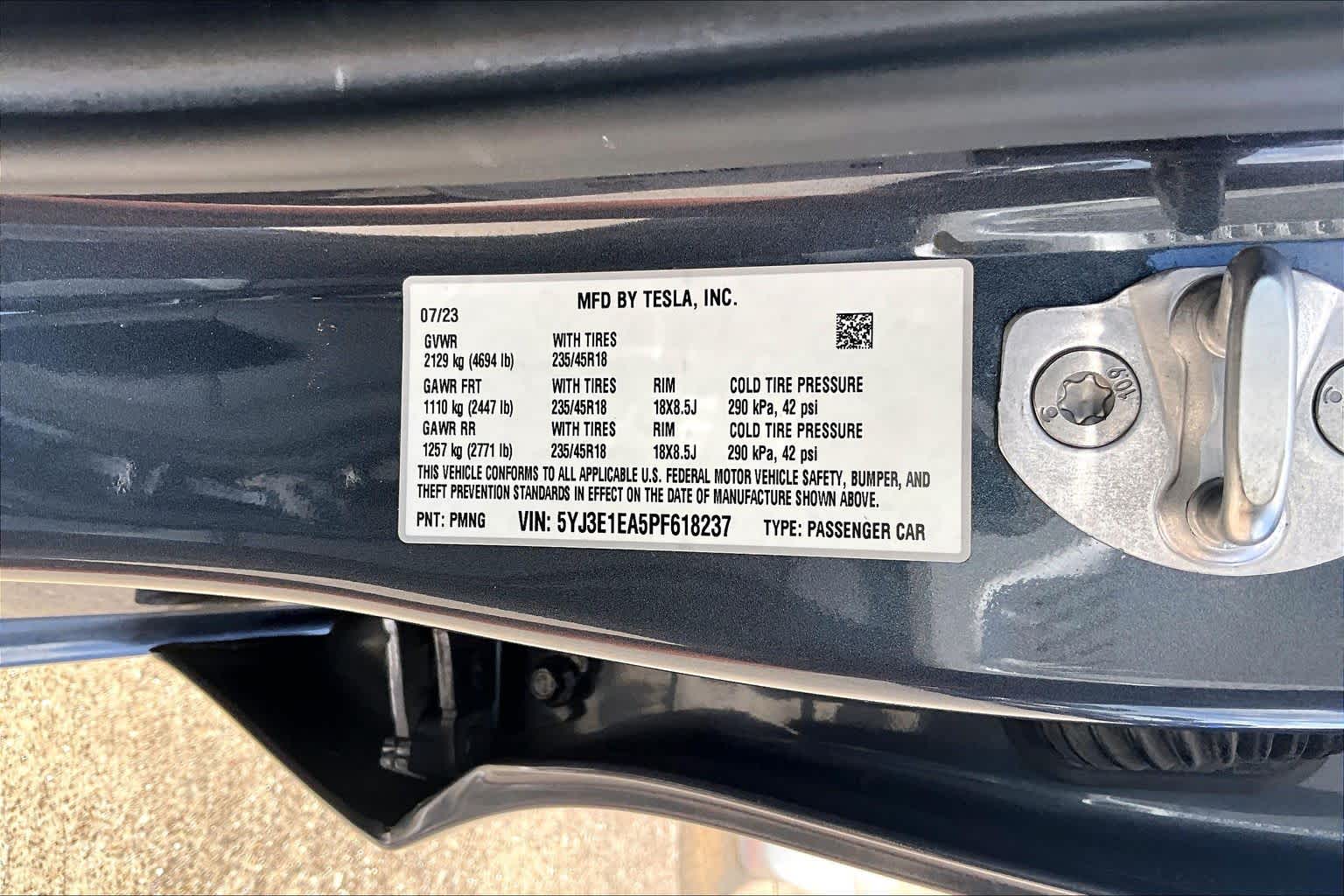 2023 Tesla Model 3  Solid Black at Lexus Southwest Houston