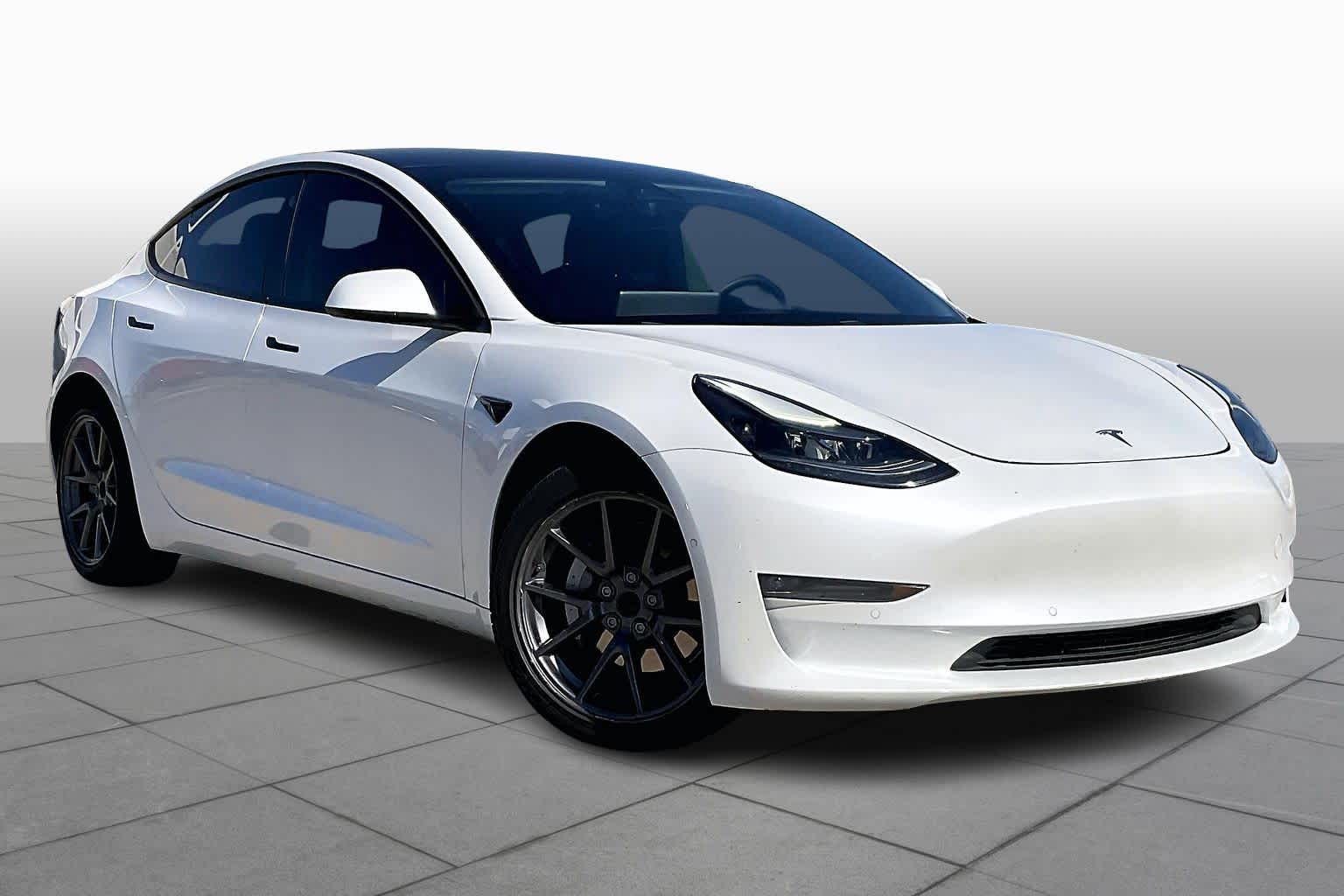 2021 Tesla Model 3 Long Range Pearl White Multi-Coat at AutoNation USA Houston