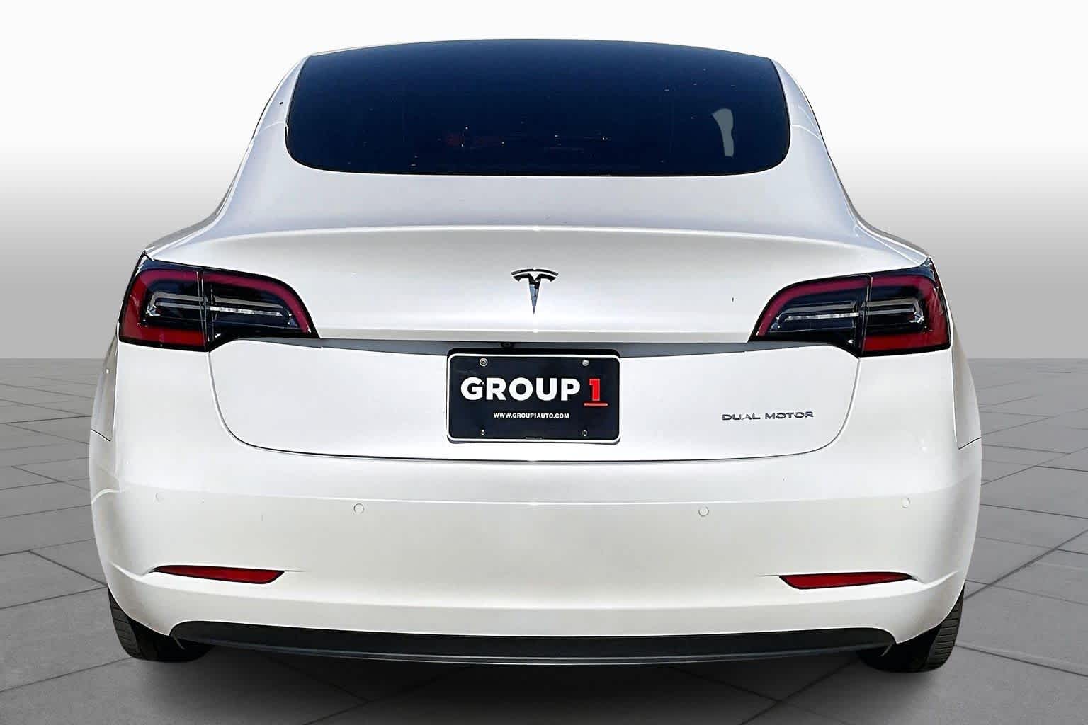 2021 Tesla Model 3 Long Range Pearl White Multi-Coat at AutoNation USA Houston