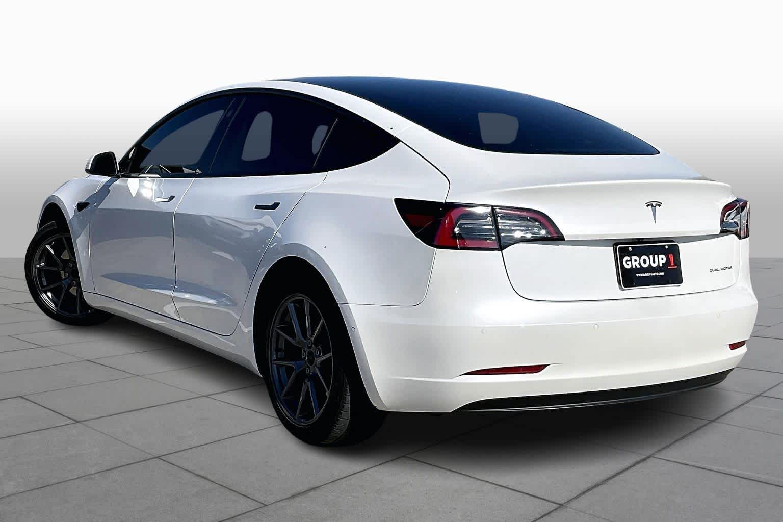 2021 Tesla Model 3 Long Range Pearl White Multi-Coat at AutoNation USA Houston