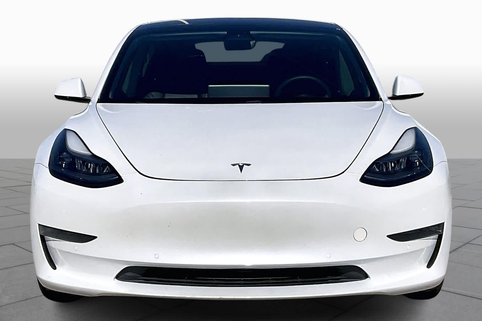 2021 Tesla Model 3 Long Range Pearl White Multi-Coat at AutoNation USA Houston