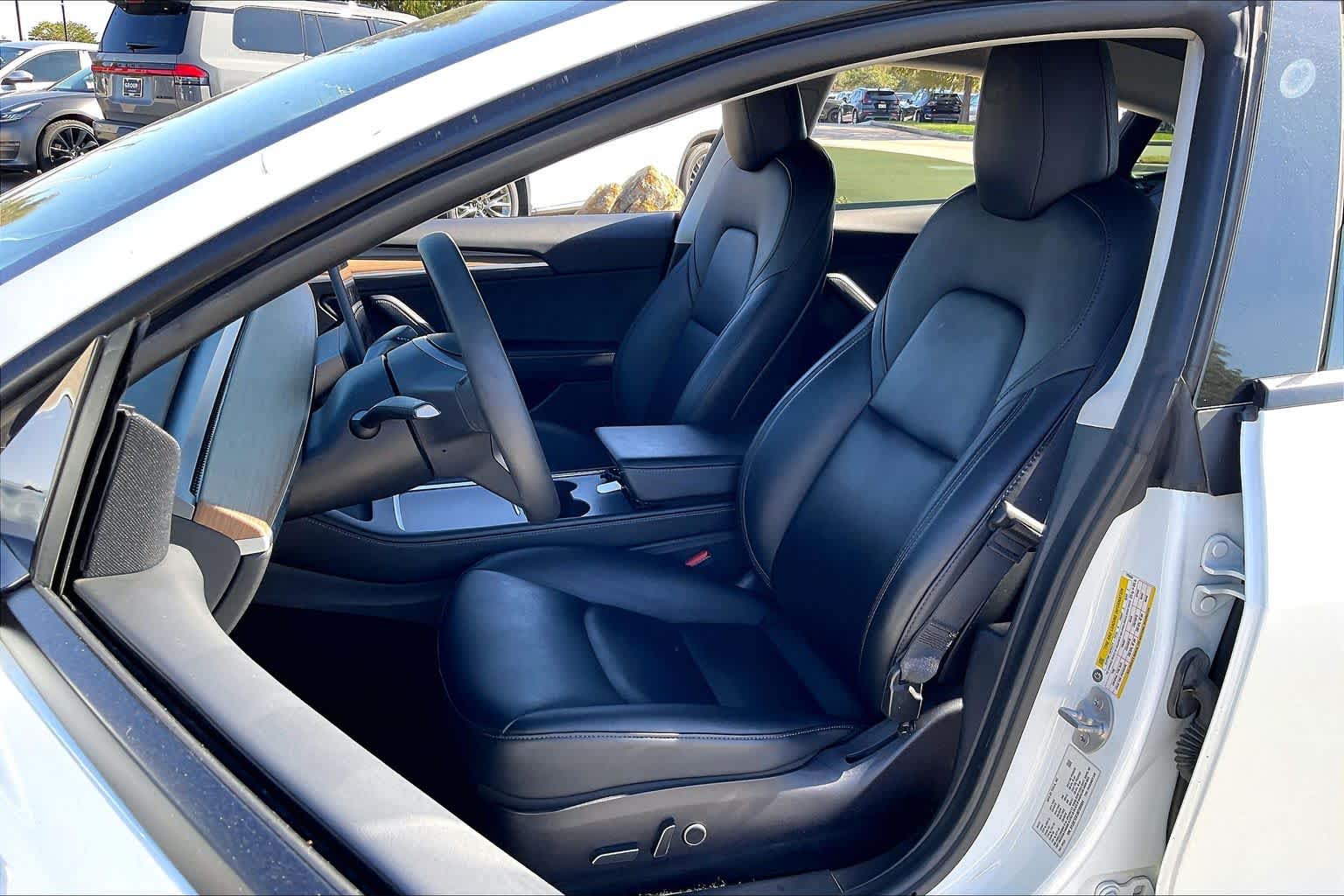 2021 Tesla Model 3 Long Range Pearl White Multi-Coat at AutoNation USA Houston