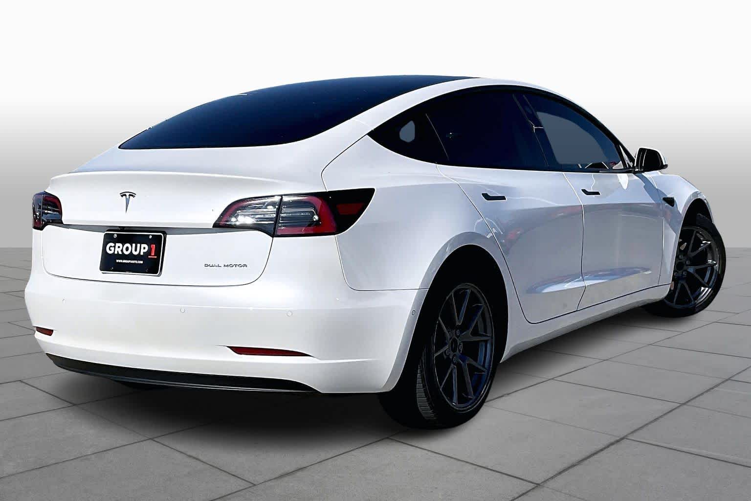 2021 Tesla Model 3 Long Range Pearl White Multi-Coat at AutoNation USA Houston