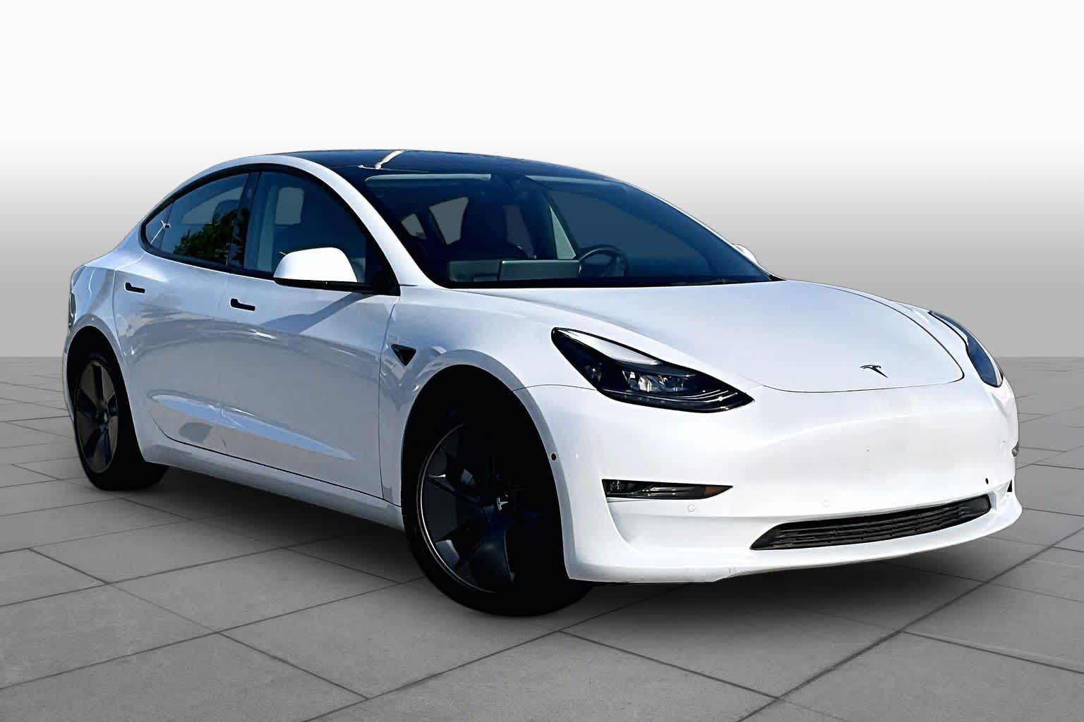 2022 Tesla Model 3 Long Range Pearl White Multi-Coat at Lexus Southwest Houston