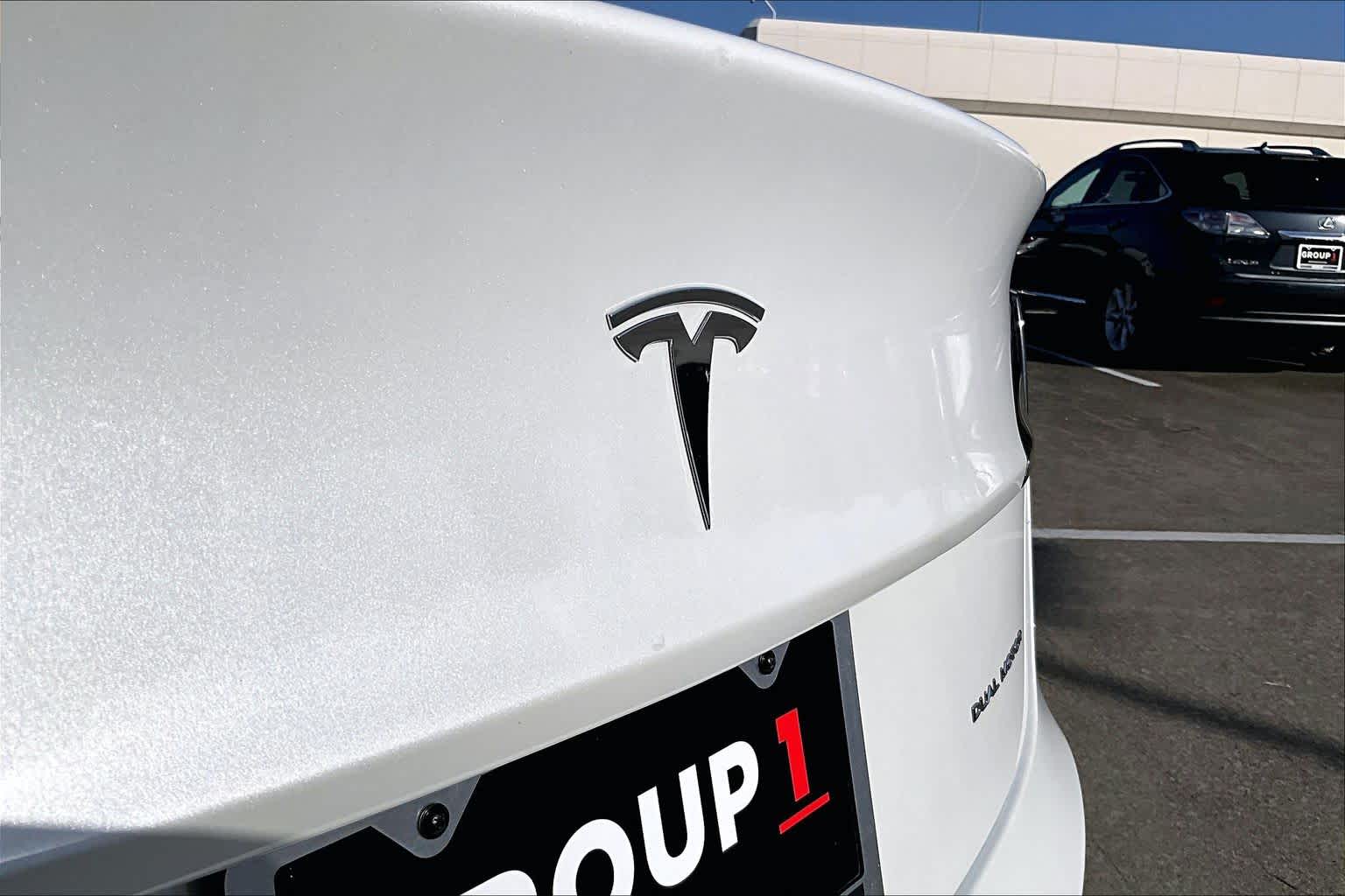 2022 Tesla Model 3 Long Range Pearl White Multi-Coat at Lexus Southwest Houston