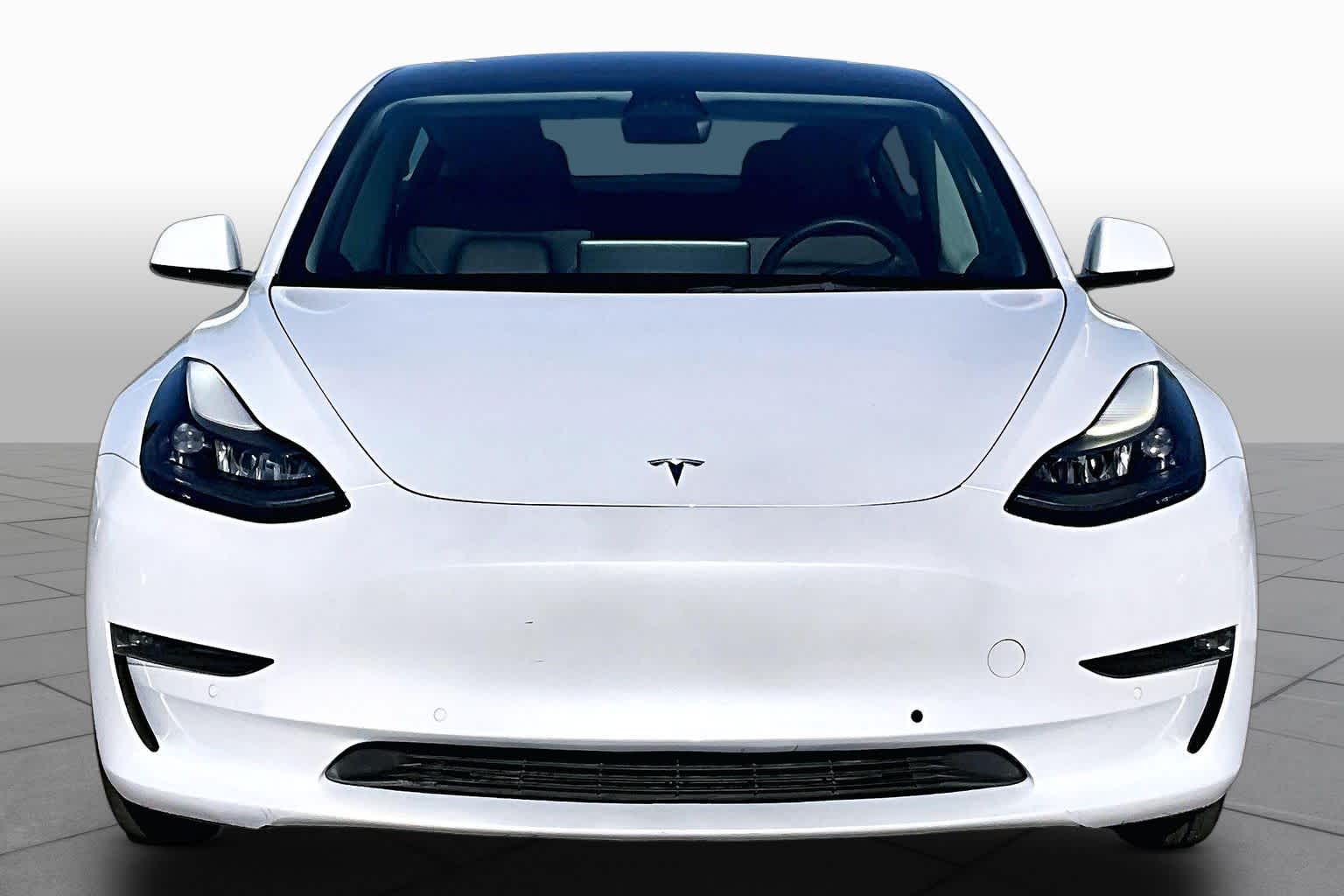 2022 Tesla Model 3 Long Range Pearl White Multi-Coat at Mercedes-Benz of Houston North