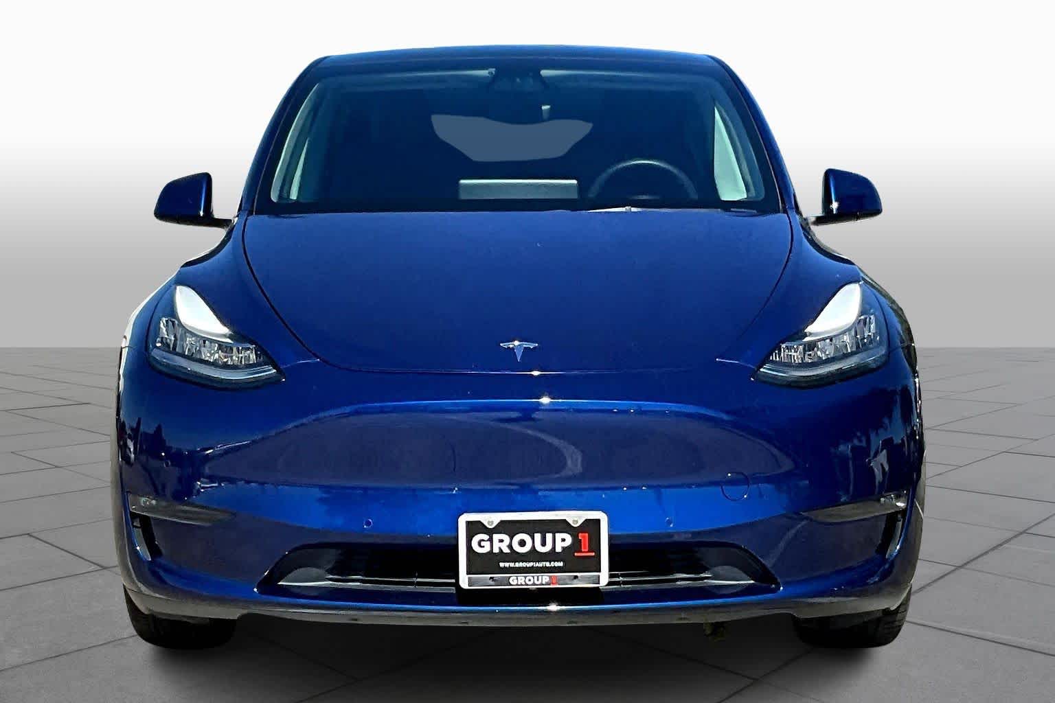 2021 Tesla Model Y Long Range Deep Blue Metallic at AutoNation USA Houston