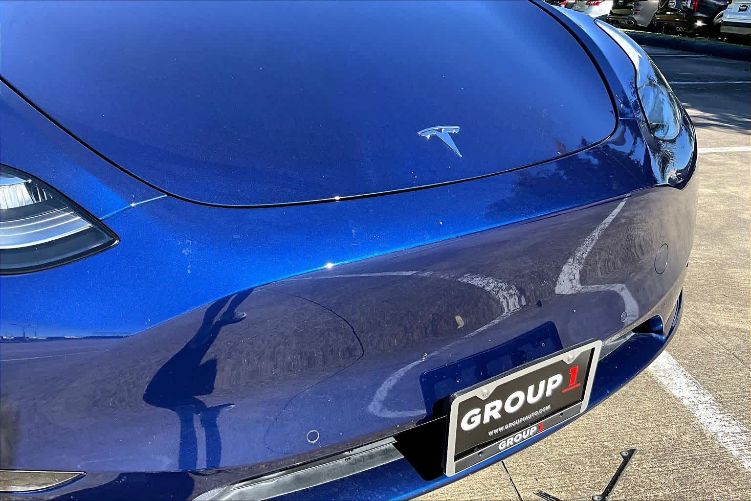 2021 Tesla Model Y Long Range Deep Blue Metallic at AutoNation USA Houston