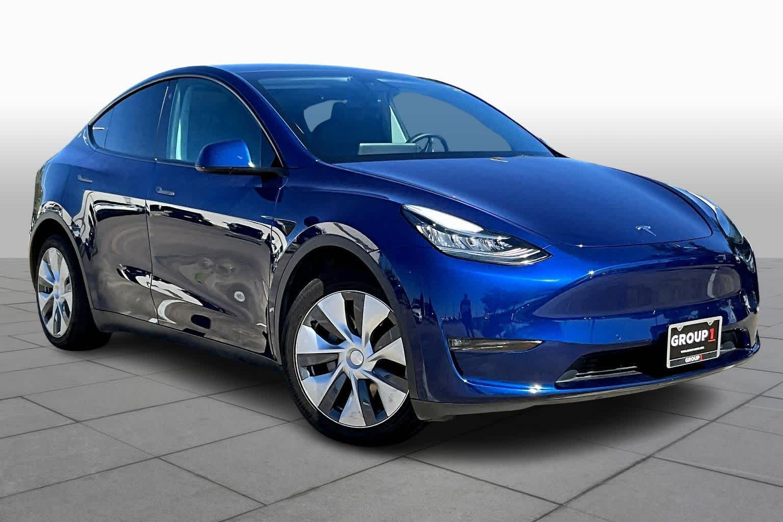 2021 Tesla Model Y Long Range Deep Blue Metallic at AutoNation USA Houston