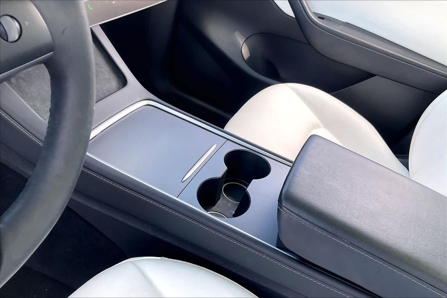 2021 Tesla Model Y Long Range Pearl White Multi-Coat at Tomball Ford