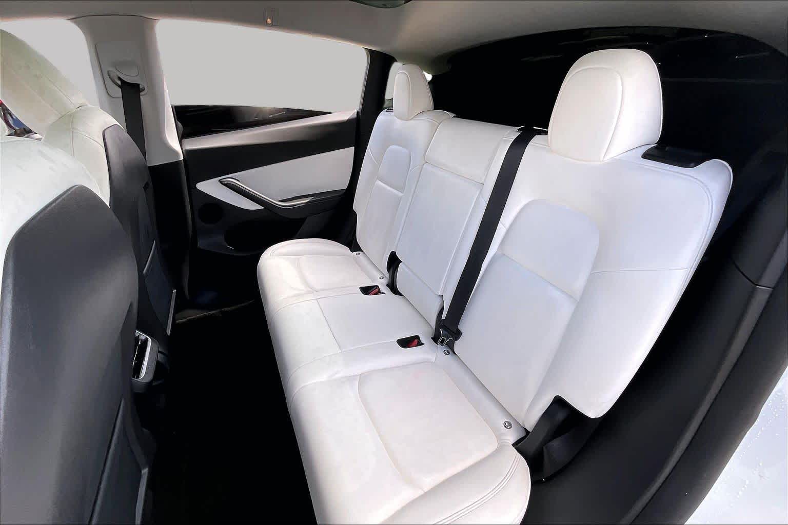 2021 Tesla Model Y Long Range Pearl White Multi-Coat at Tomball Ford