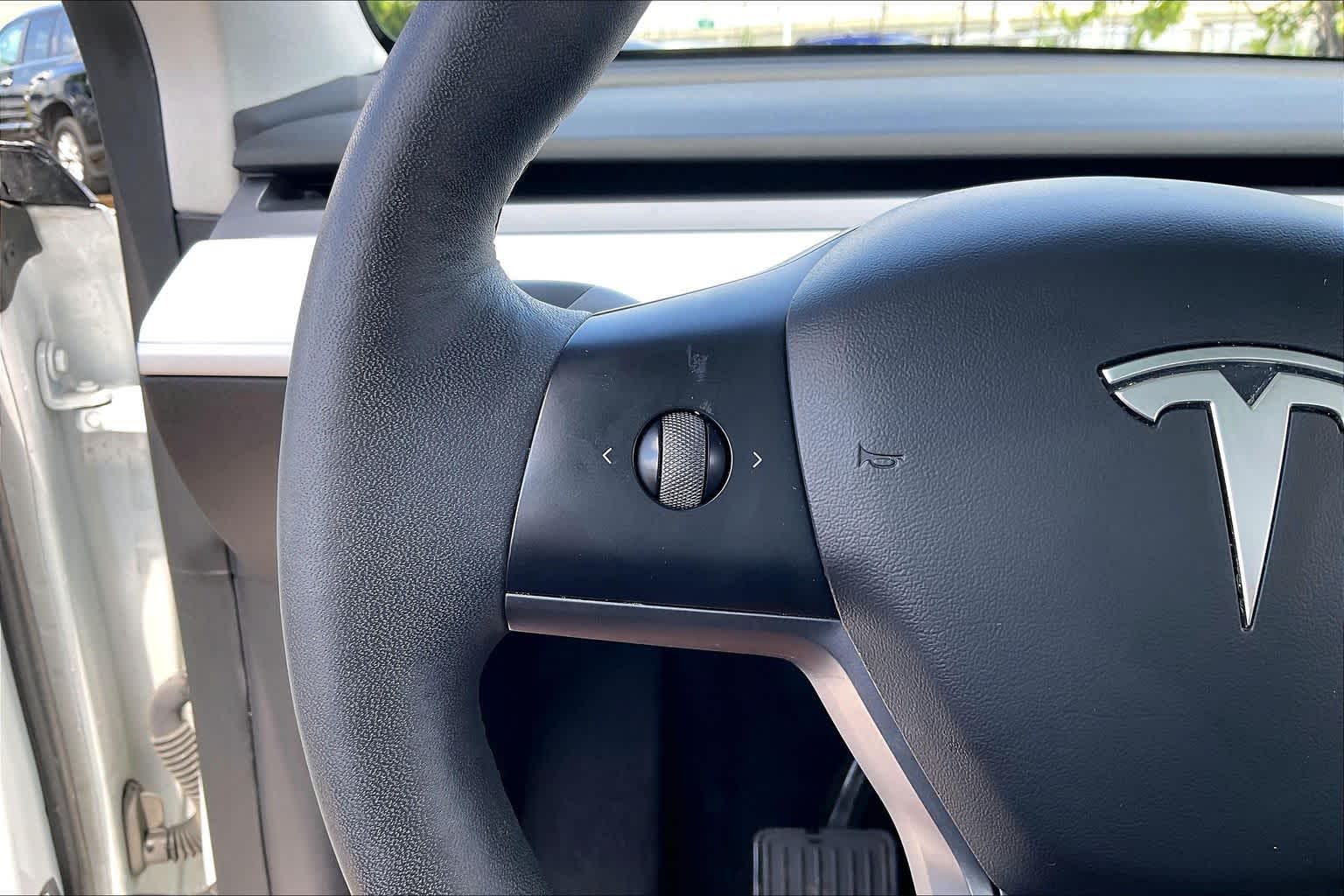2021 Tesla Model Y Long Range Pearl White Multi-Coat at Tomball Ford