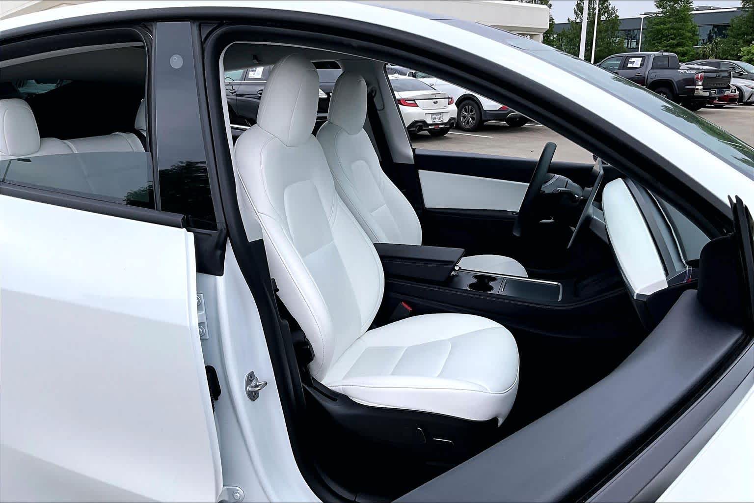 2021 Tesla Model Y Long Range Pearl White Multi-Coat at Westside Kia