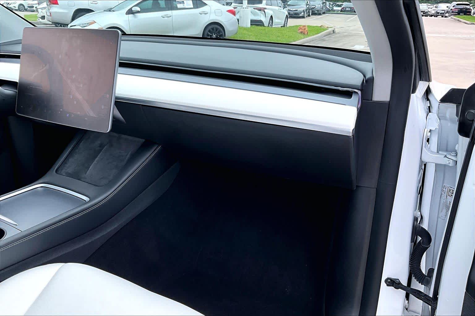 2021 Tesla Model Y Long Range Pearl White Multi-Coat at Westside Kia