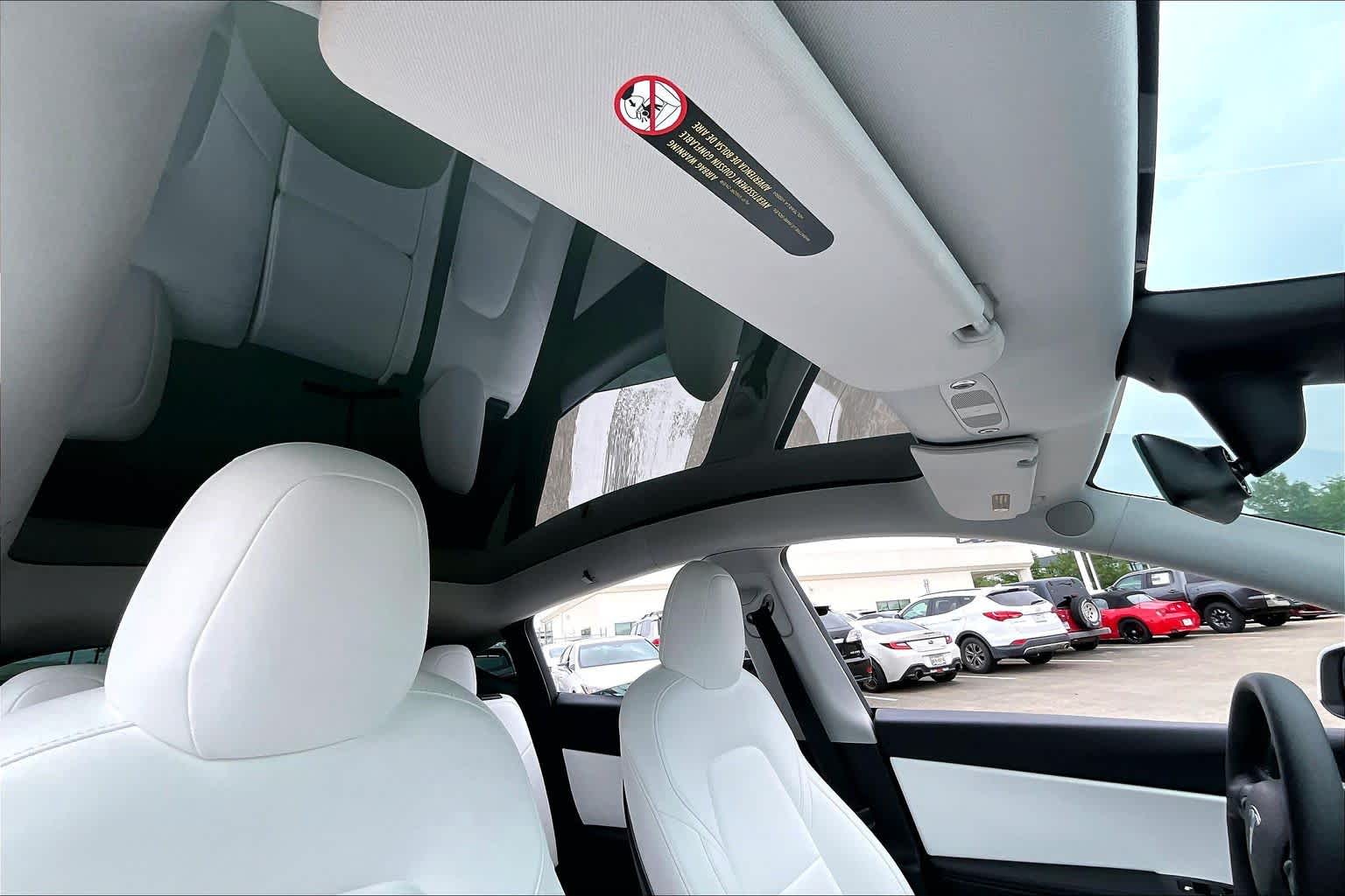 2021 Tesla Model Y Long Range Pearl White Multi-Coat at Westside Kia