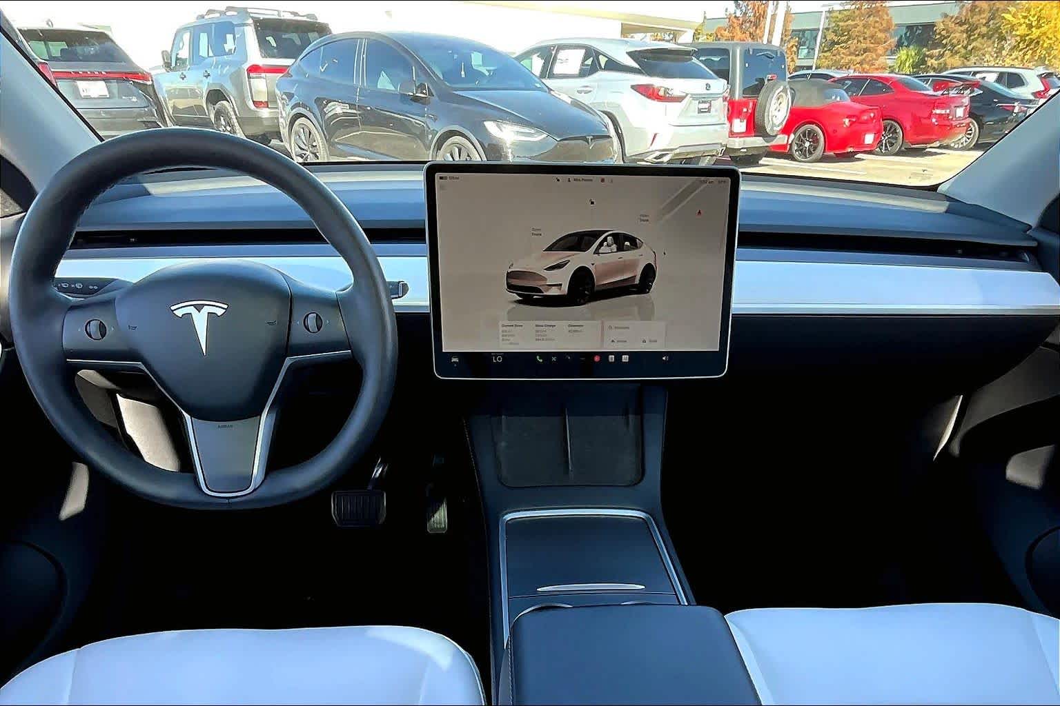 2022 Tesla Model Y Long Range Pearl White Multi-Coat at AutoNation USA Houston