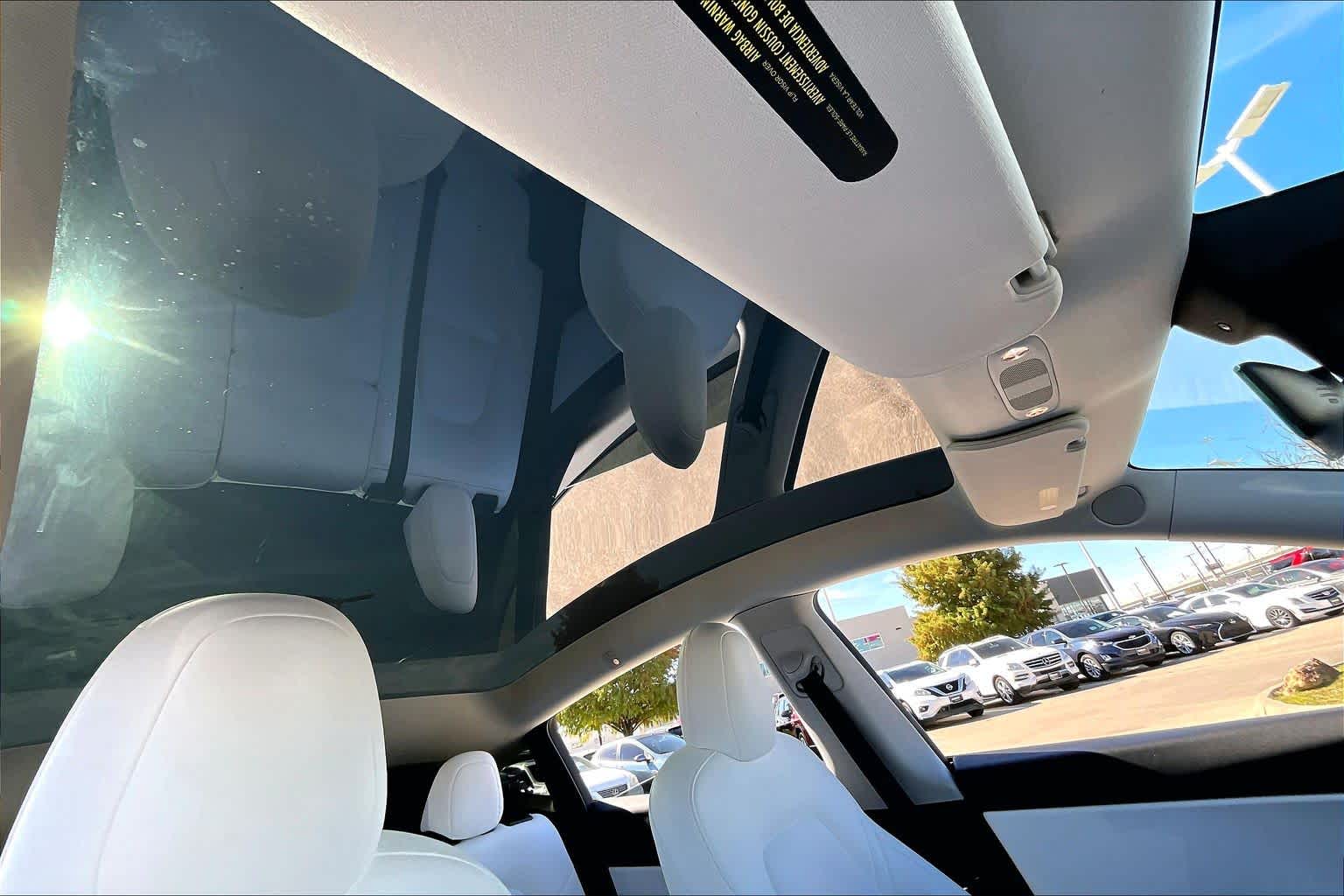 2022 Tesla Model Y Long Range Pearl White Multi-Coat at AutoNation USA Houston