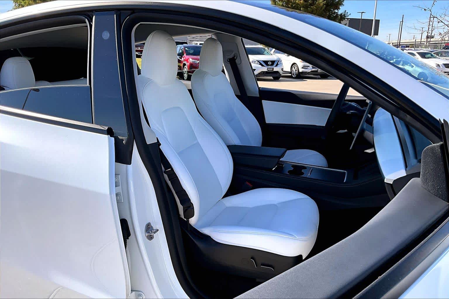 2022 Tesla Model Y Long Range Pearl White Multi-Coat at AutoNation USA Houston
