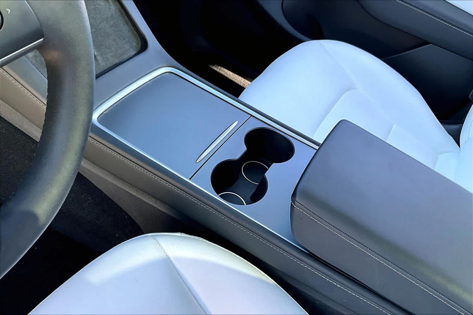 2022 Tesla Model Y Long Range Pearl White Multi-Coat at AutoNation USA Houston