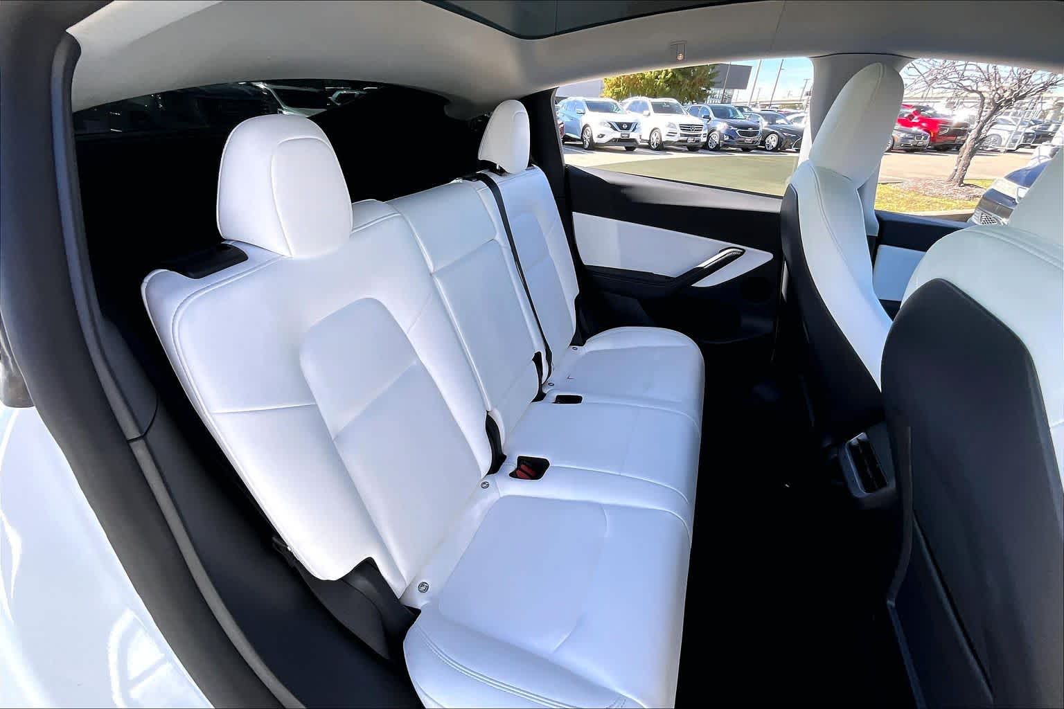 2022 Tesla Model Y Long Range Pearl White Multi-Coat at AutoNation USA Houston