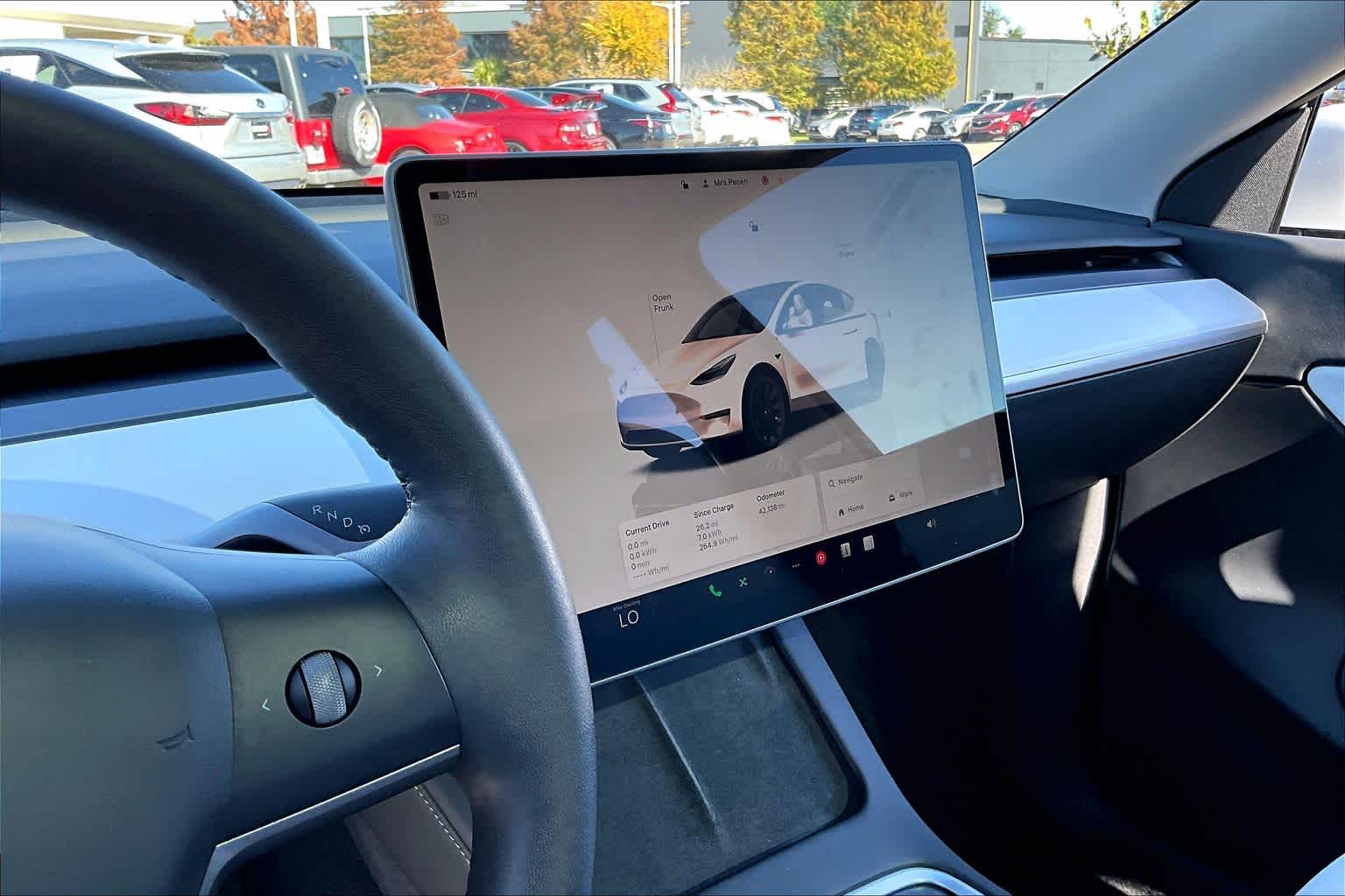 2022 Tesla Model Y Long Range Pearl White Multi-Coat at AutoNation USA Houston