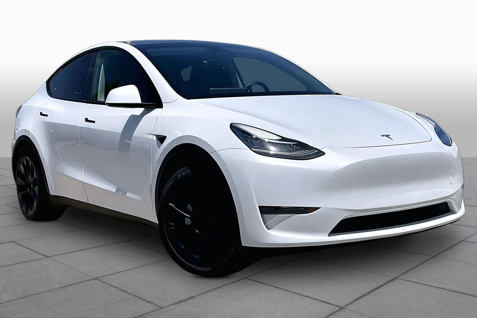 2023 Tesla Model Y Long Range Pearl White Multi-Coat at Lexus Southwest Houston