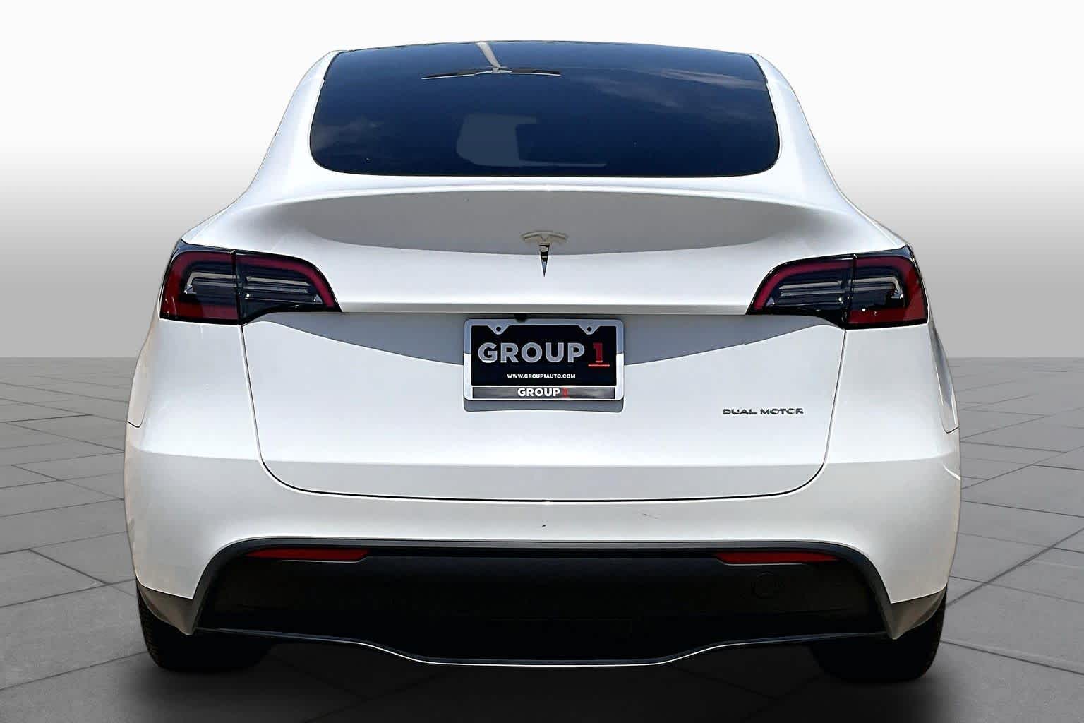 2023 Tesla Model Y Long Range Pearl White Multi-Coat at Lexus Southwest Houston