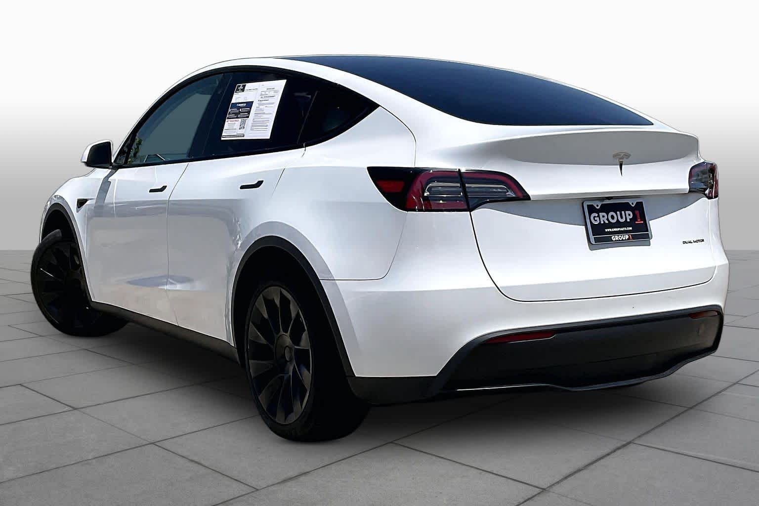 2023 Tesla Model Y Long Range Pearl White Multi-Coat at Lexus Southwest Houston