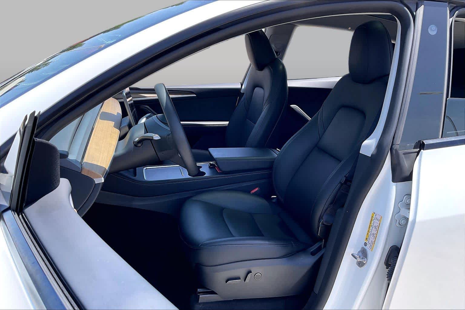 2023 Tesla Model Y Long Range Pearl White Multi-Coat at Lexus Southwest Houston