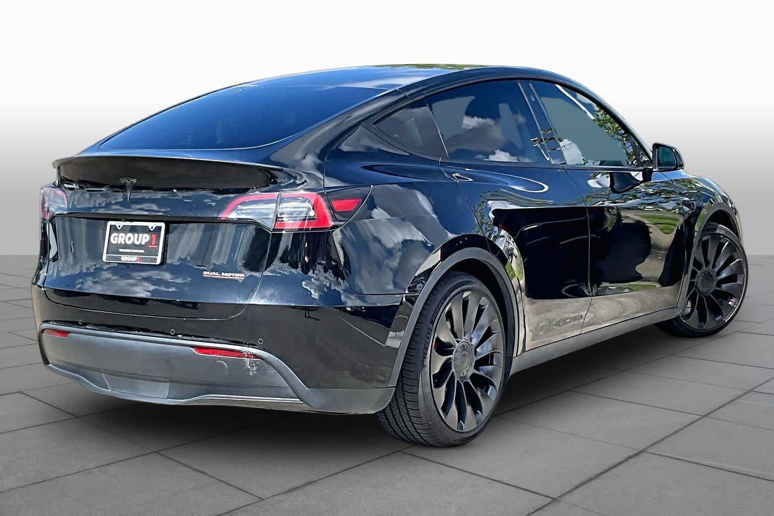 2022 Tesla Model Y Performance Solid Black at Lexus Southwest Houston