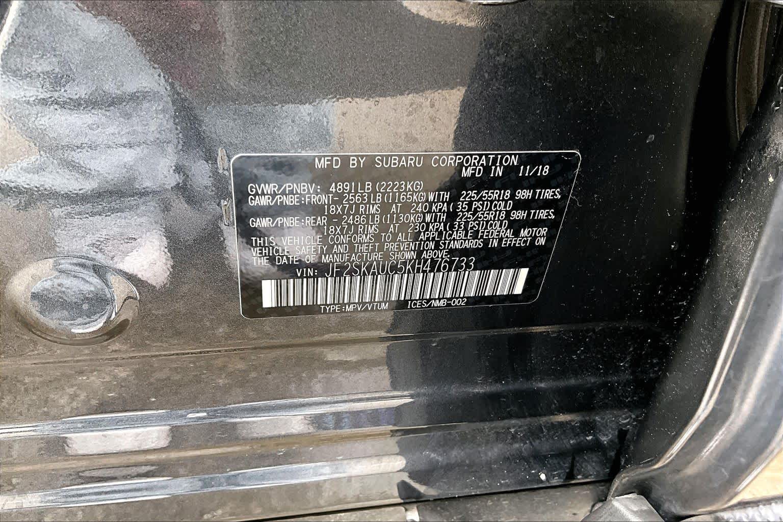 2019 Subaru Forester Limited Dark Gray Metallic at HGreg Houston